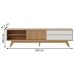 Rack Frisado para TVs 75" Calabria Freijó Off White Matte