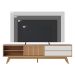 Rack Frisado para TVs 75" Calabria Freijó Off White Matte