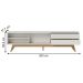 Rack Frisado para TVs 75" Calabria Off White Matte