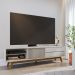 Rack Frisado para TVs 75" Calabria Off White Matte