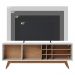 Rack Noronha Painel Leme Tv 70 Pol Extensivel Off White Matte Freijo Colibri