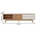 Rack Ripado para TVs 75" Viareggio Freijó Off White Matte