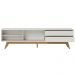 Rack Ripado para TVs 75" Viareggio Off White Matte