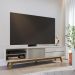 Rack Ripado para TVs 75" Viareggio Off White Matte