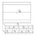 Rack Santorini e Painel Nilo Tv 75 Pol 200 cm Off White Matte Freijo Colibri