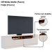 Rack Santorini e Painel Nilo Tv 75 Pol 200 cm Off White Matte Freijo Colibri