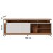 Rack TVs 75" e 1 Prateleira Florença Freijó Off White Matte