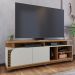 Rack TVs 75" e 1 Prateleira Florença Freijó Off White Matte