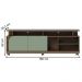 Rack TVs 75" e 4 Prateleiras Siracusa Amendoa Hortelã