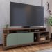 Rack TVs 75" e 4 Prateleiras Siracusa Amendoa Hortelã