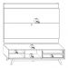 Rack Veneza e Painel Nilo Tv 75 Pol 200 cm Freijo Off White Matte Colibri