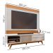 Rack Veneza e Painel Nilo Tv 75 Pol 200 cm Off White Matte Freijo Colibri