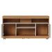 Rack Yara e Painel Maia Tv 55 Pol 136 cm 5016 Freijo Off White Colibri