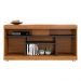 Rack Yara e Painel Maia Tv 55 Pol 136 cm 5016 Noce Milano Preto Colibri