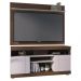Rack Yara e Painel Maia Tv 55 Pol 136 cm 5016 Nogueira Real Off White Colibri