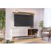 Rack e Painel para TV 70 Polegadas Igor Off-White Matte Freijo