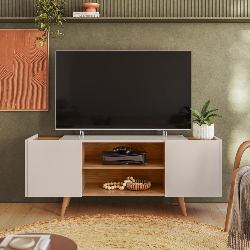 Rack para TV até "55 River - Colibri 2 Portas - OFF WHITE MATTE / FREJO