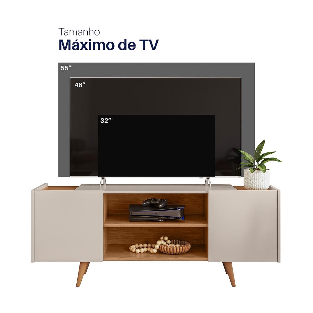 Rack para TV até "55 River - Colibri 2 Portas - OFF WHITE MATTE / FREJO