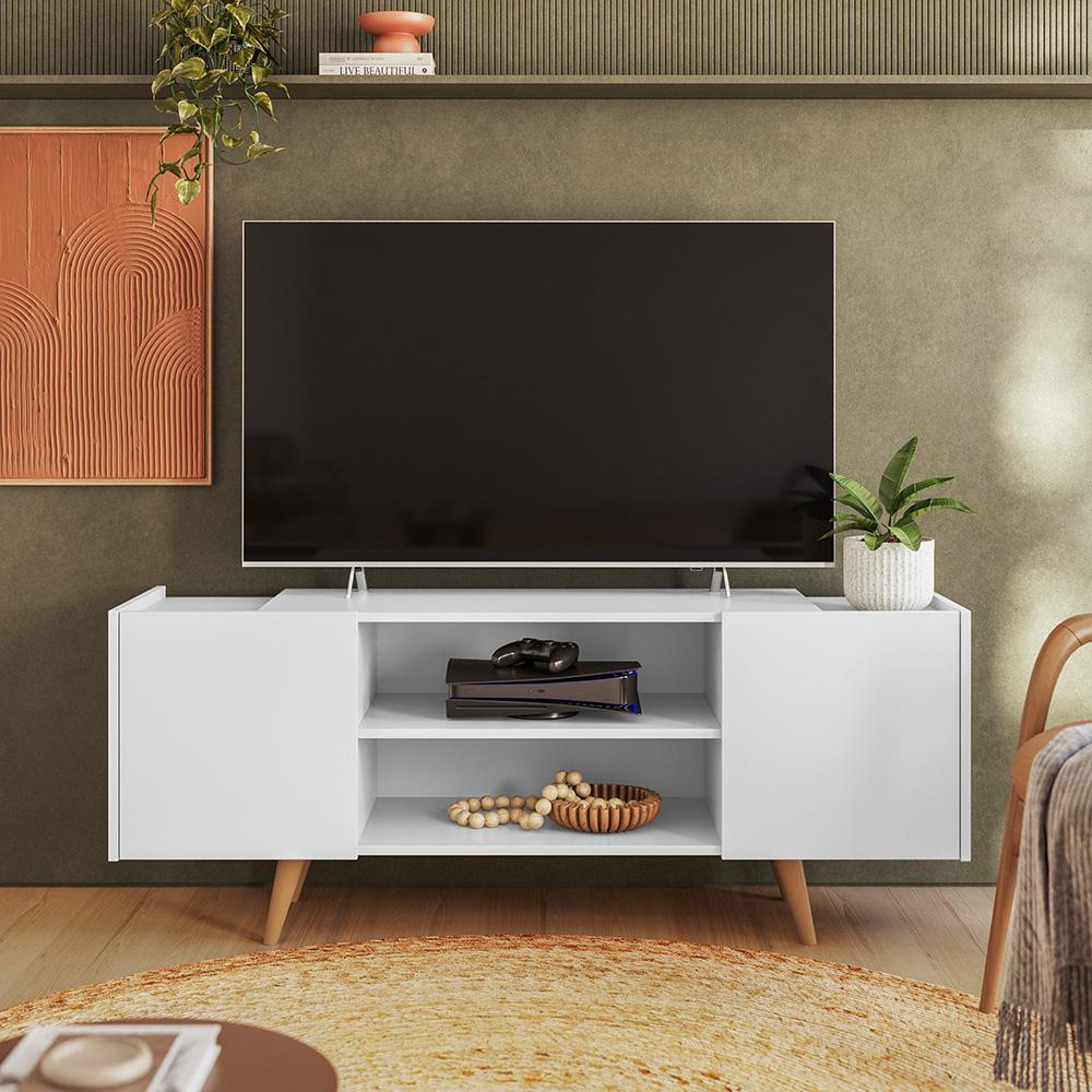 Rack para TV até "55 River 2 Portas - Colibri - BRANCO FOSCO