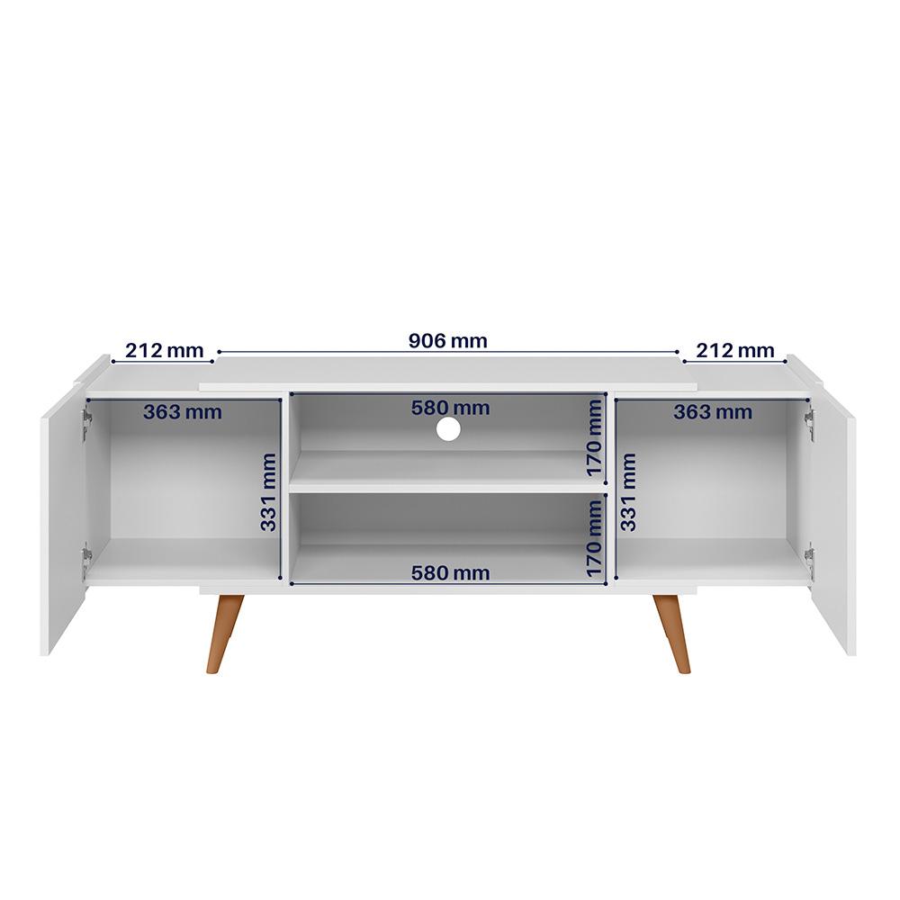 Rack para TV até "55 River 2 Portas - Colibri - BRANCO FOSCO