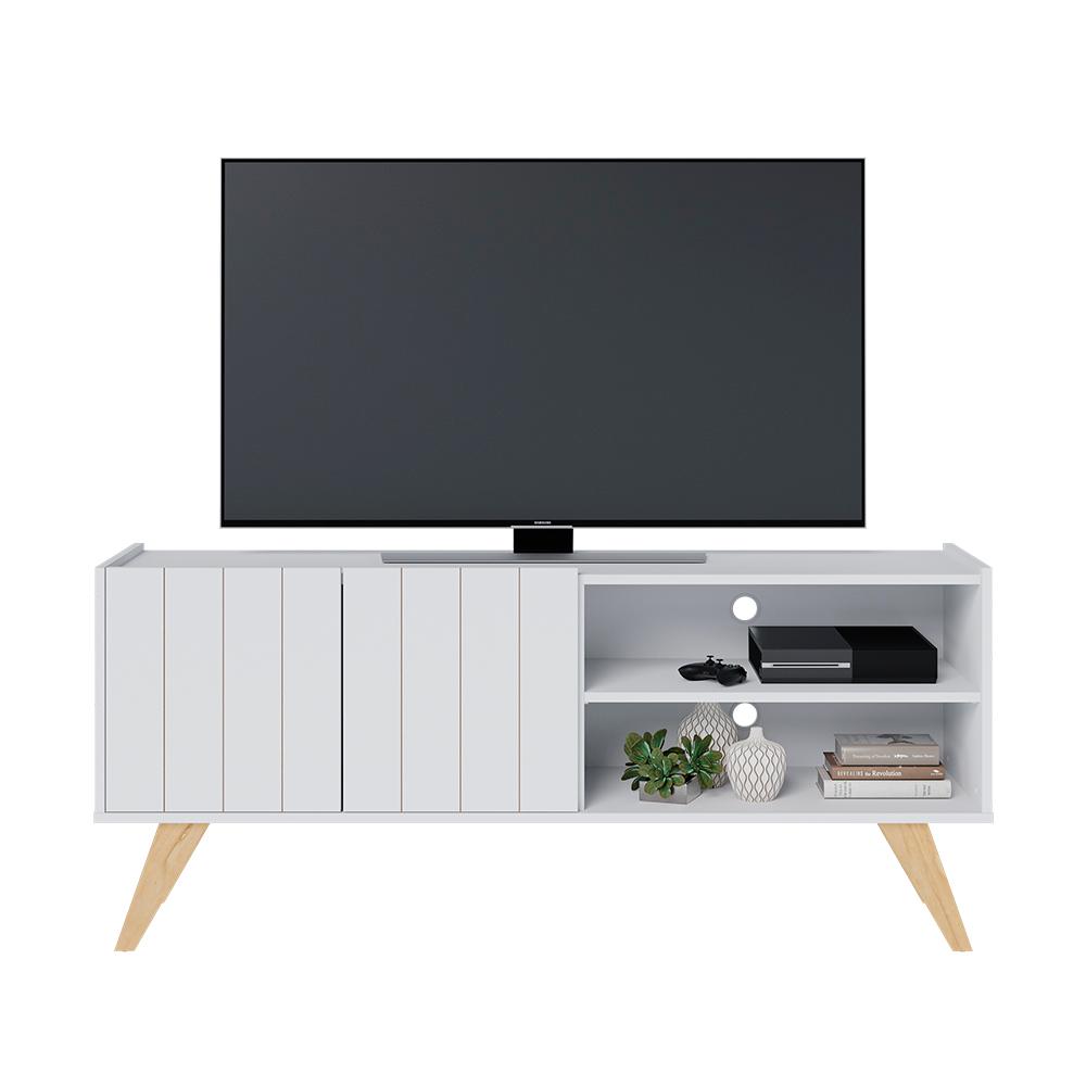 Rack para TV até 50 Polegadas Space Branco Fosco Colibri Móveis
