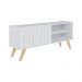 Rack para TV até 50 Polegadas Space Branco Fosco Colibri Móveis