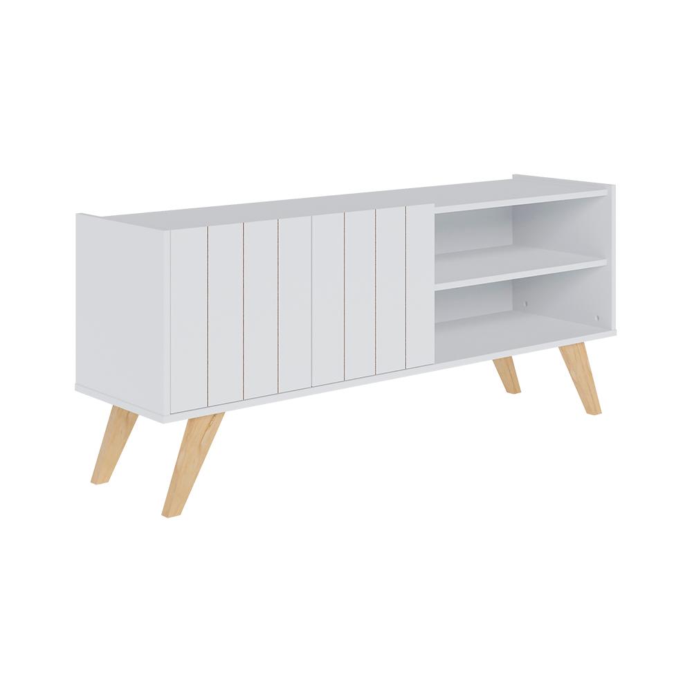 Rack para TV até 50 Polegadas Space Branco Fosco Colibri Móveis