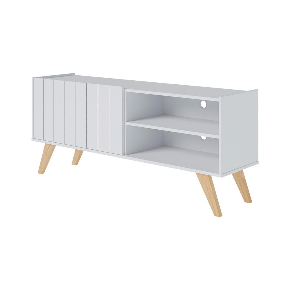 Rack para TV até 50 Polegadas Space Branco Fosco Colibri Móveis