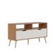 Rack para TV ate 50 Polegadas Lisboa M-103 Freijo Off White Colibri Moveis