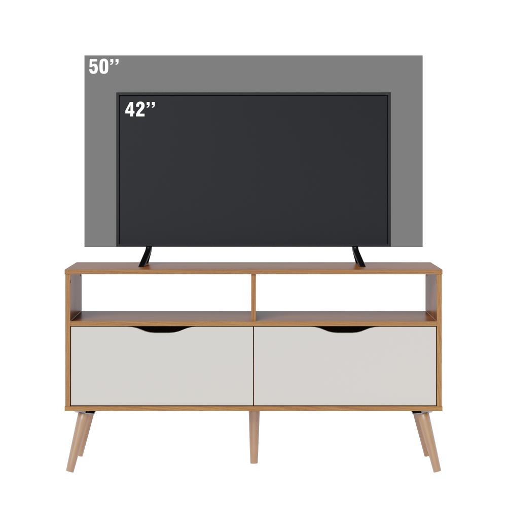 Rack para TV ate 50 Polegadas Lisboa M-103 Freijo Off White Colibri Moveis
