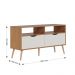 Rack para TV ate 50 Polegadas Lisboa M-103 Freijo Off White Colibri Moveis