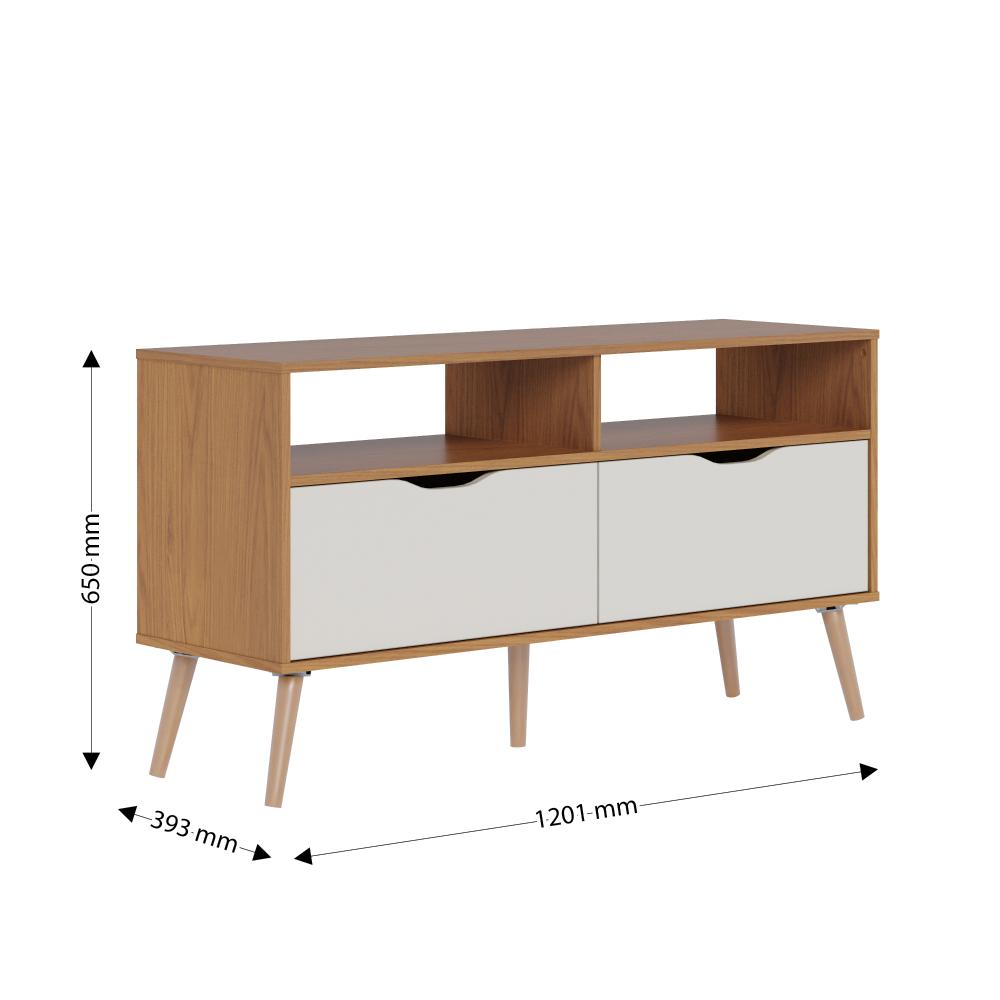 Rack para TV ate 50 Polegadas Lisboa M-103 Freijo Off White Colibri Moveis