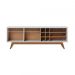 Rack para TV ate 70 Polegadas Isabel Off-White Matte Freijo