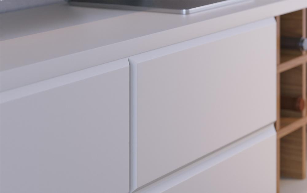 Rack para TV ate 70 Polegadas Isabel Off-White Matte Freijo