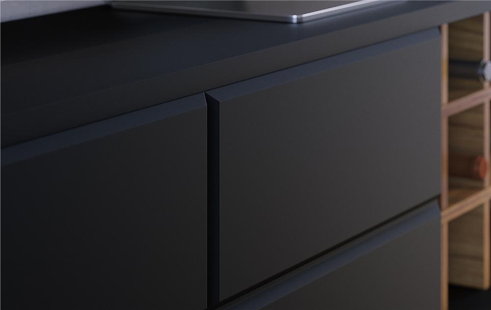 Rack para TV ate 70 Polegadas Isabel Preto Fosco Noce Milano