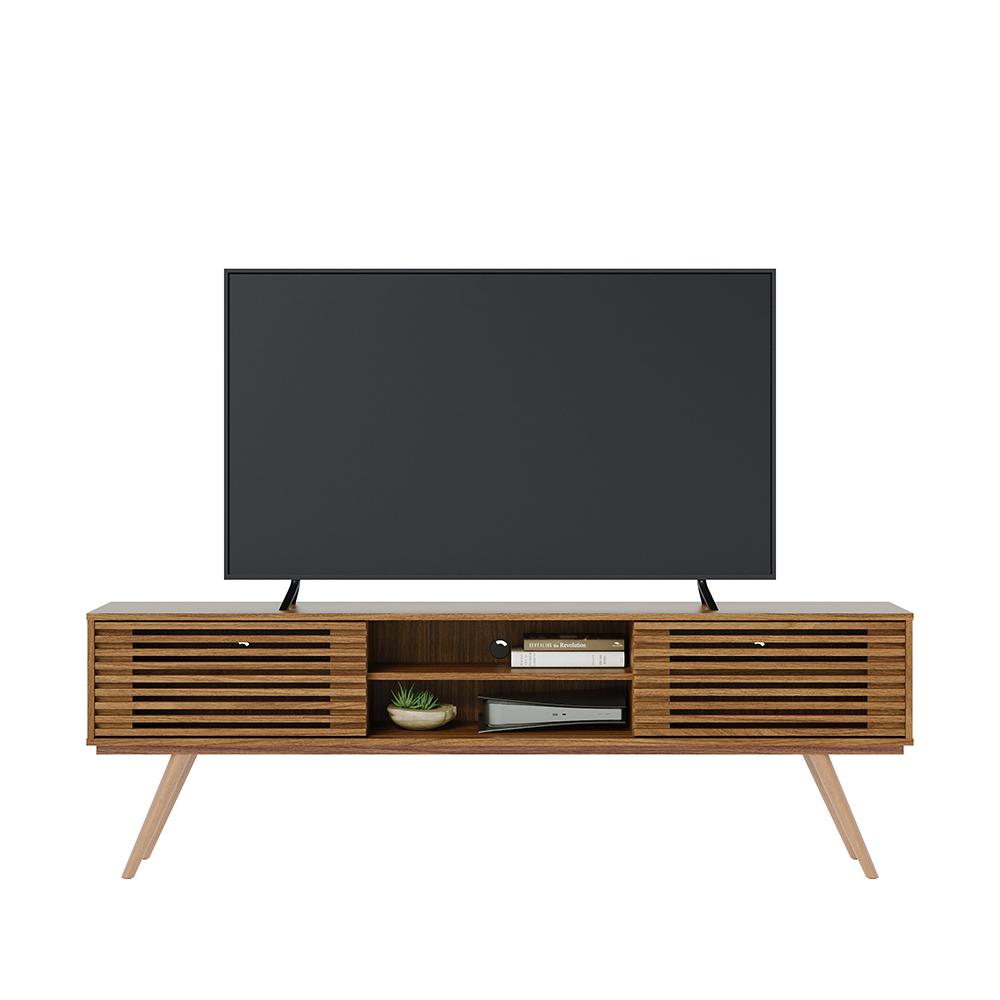 Rack para TV ate 70 Polegadas Valencia com 2 portas de correr Jatoba Colibri Moveis