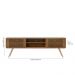 Rack para TV ate 70 Polegadas Valencia com 2 portas de correr Jatoba Colibri Moveis