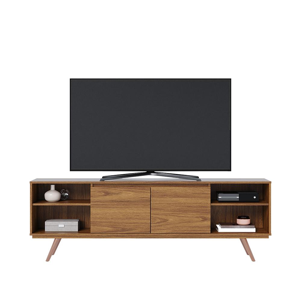 Rack para TV ate 75" Polegadas Omega com 2 portas Jatoba Colibri Moveis