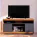 Rack para TV com Nichos Campbell Noce Preto