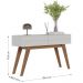 Sala de Estar Noronha Rack Bancada, Aparador e Mesa de Centro Off White Matte/Freijó - Colibri