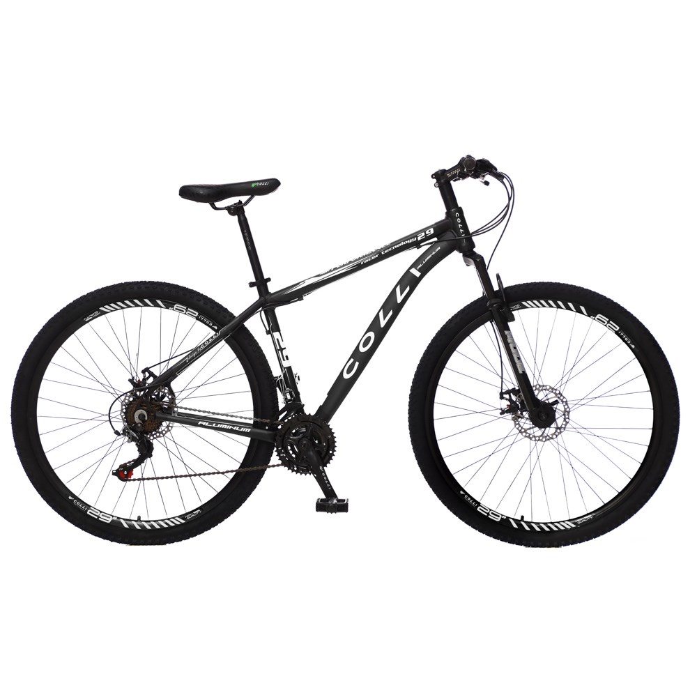 Bicicleta Atalanta Aro 29 Alumínio 21v Câmbio Traseiro Shimano Freio Mecânico Preto - Colli Bike