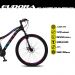 Bicicleta Euphora Aro 29 Alumínio 21v Câmbio Traseiro Shimano Freio Mecânico Rosa Azul - Colli Bike