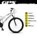 Bicicleta GPS Aro 26 Aço 21 Marchas Dupla Suspensão Freio V-Brake Branco - Colli Bike