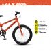 Bicicleta Max Boy Infantil Juvenil Aro 20 Aço Freio V-Brake Laranja Neon - Colli Bike
