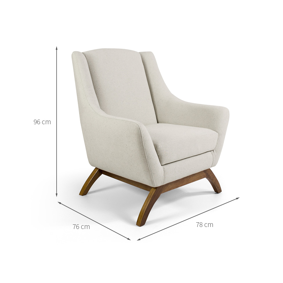 Poltrona Marjorie I Bege