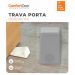 Kit 4 Calços Aparadores De Portas Comfortdoor Trava Porta De Borracha Cinza