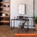 [OUTLET] Mesa de Escritório Kuadra Preta 120 cm