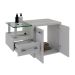 Conjunto de Gabinete de Banheiro com Cuba L38 e Espelheira Wood 3 PT 1 GV Branco e Snow