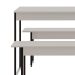 Conjunto de Mesa de Jantar com 2 Bancos Studio Branco e Preto