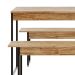 Conjunto de Mesa de Jantar com 2 Bancos Studio Carvalho e Preto